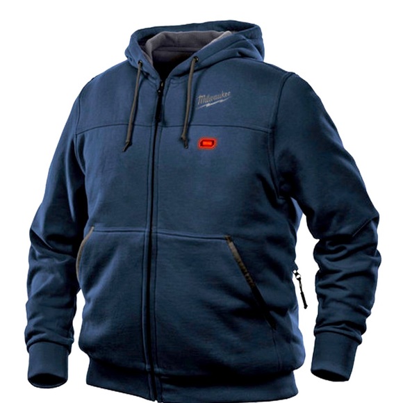 Milwaukee M12 Heated Hoodie, Small, Blue - 302BL-20S Hoodie Only - Picture 1 of 4